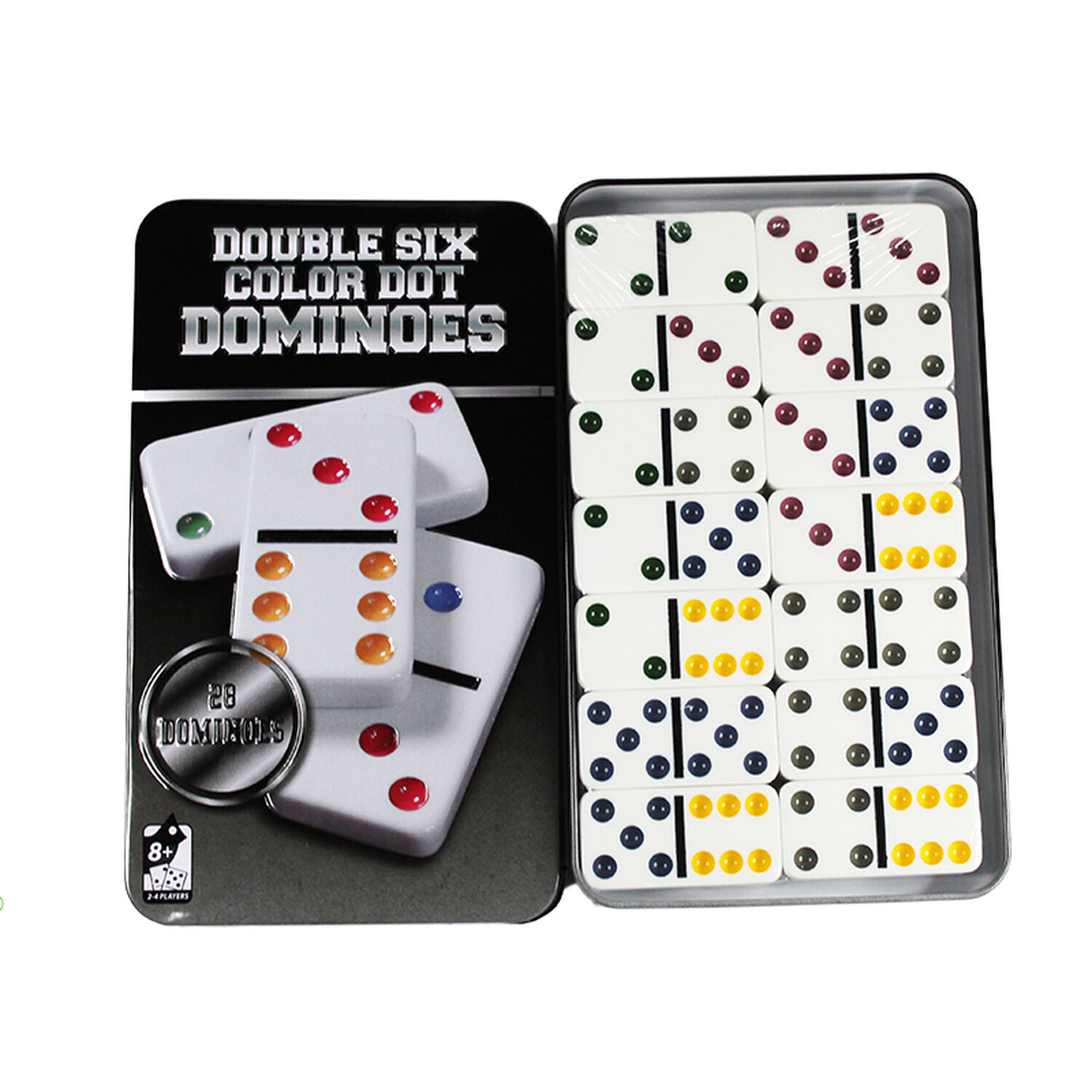 Juego Domino De 28 Pieza Color Juego De Mesa Doble Seis+caja image number 3.0