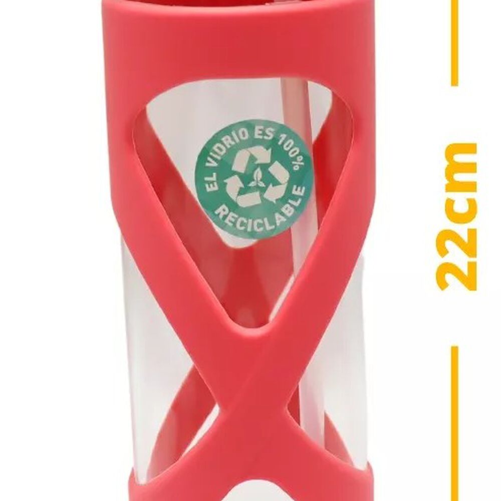 Botella Keep Vidrio 532ml Hidratacion Deportes Outdoor Rosa image number 3.0