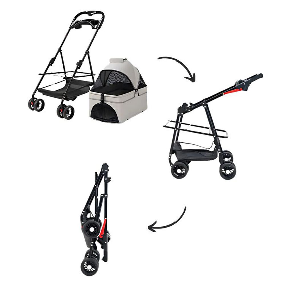 Coche Para Mascotas Raza Pequeña Plegable 20kg image number 3.0