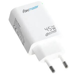 Cargador Pared 45w Gan Pd Type-c + Usb Tecmaster Sec 200540