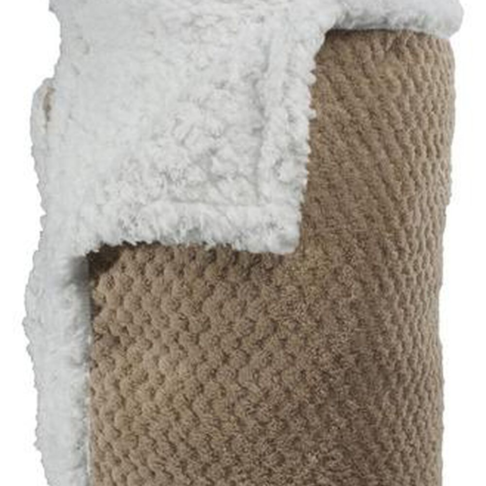 Frazada Andes Chiporro Panal Beige 2 Plaza image number 0.0