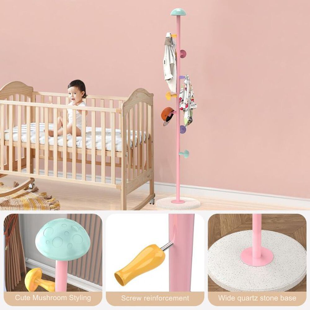 Perchero Infantil En Forma De Honguito Multicolor 7 Ganchos image number 3.0