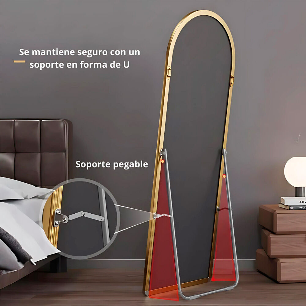 Espejo De Cuerpo Completo Con Base 136x36 image number 5.0