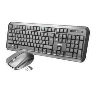 Kit Mouse Y Teclado Inalambrico Trust Nova Multiusos 2.4 Ghz
