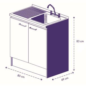 Set Mueble De Cocina Mobitex Beige