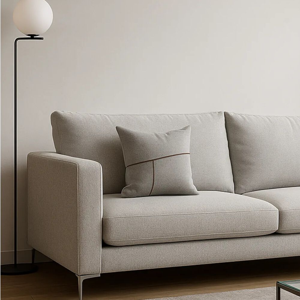 Pack De 02 Fundas De Cojin - Chenille Detalle En Yute 45x45cm Gris image number 4.0