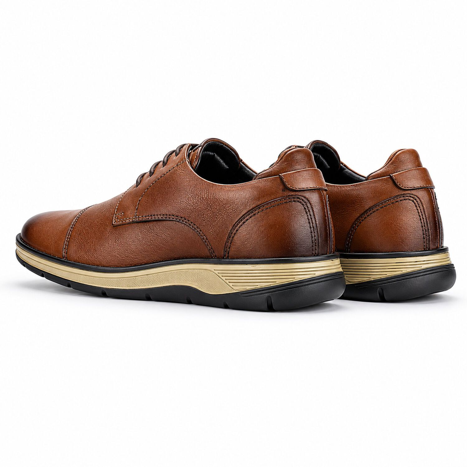 Zapato Ferracini Hombre 5541 Fluence Caf&eacute; Claro Casual image number 4.0