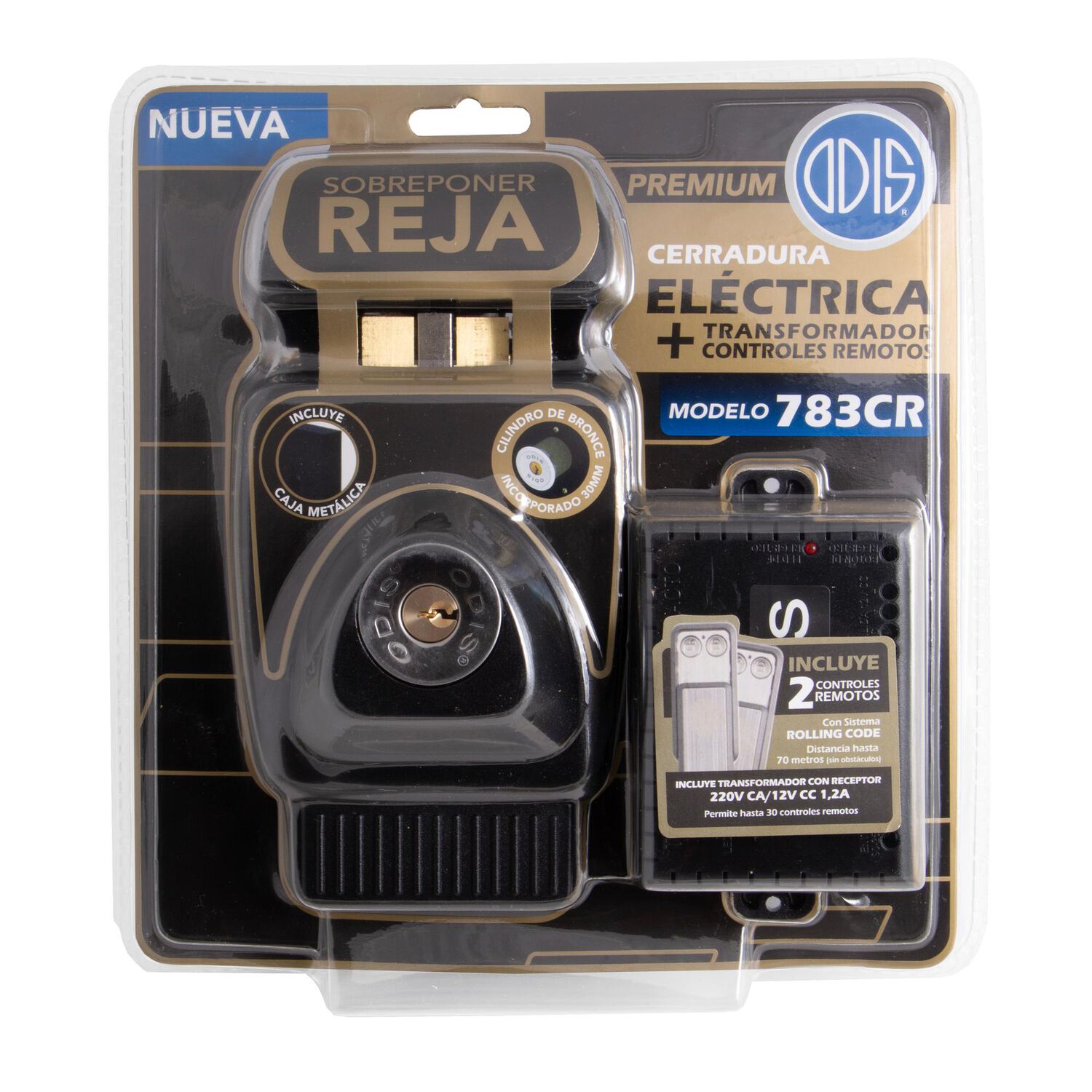 Kit Odis El&eacute;ctrico Cerradura El&eacute;ctrica 783+transformador+2 Ctr image number 9.0