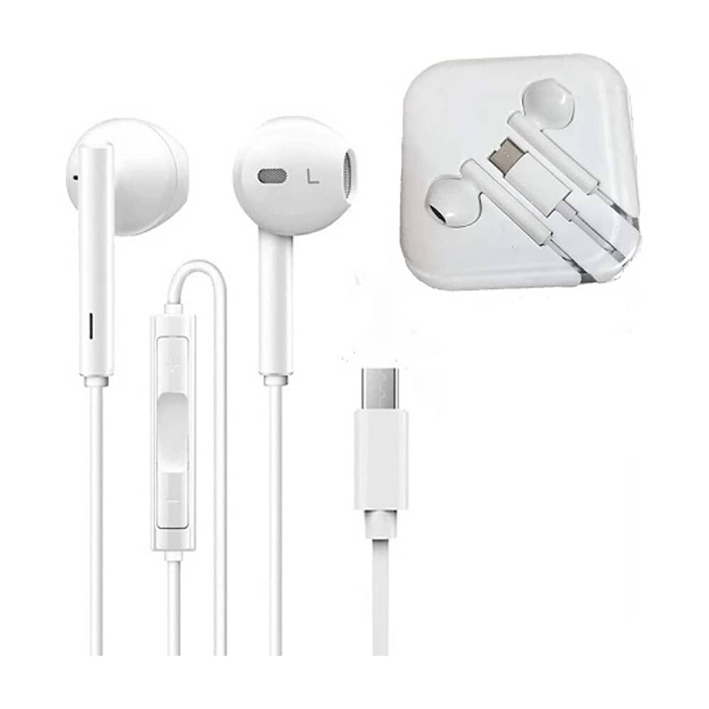 Aud&iacute;fonos Con Cable Y Microfono Entrada Tipo C Compatible Para Smartphone Celulares image number 0.0