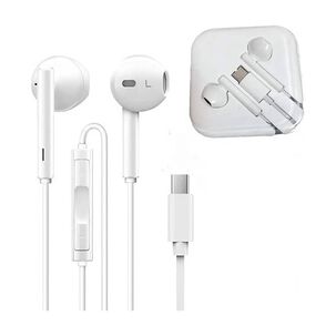 Aud&iacute;fonos Con Cable Y Microfono Entrada Tipo C Compatible Para Smartphone Celulares