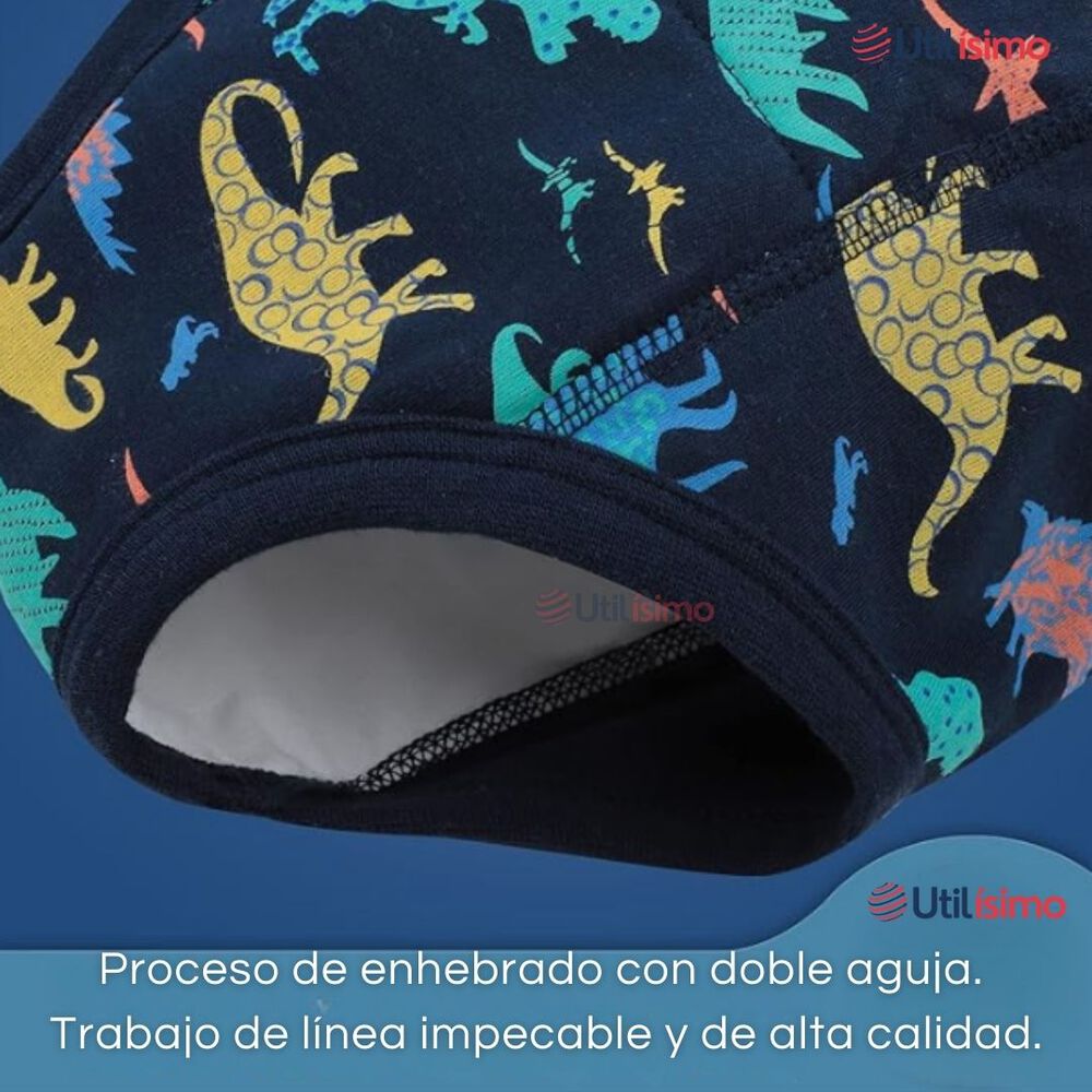 Pack 12 Calzón Calzoncillo Entrenamiento Algodón Absorbente Transpirable Cintura Elástica image number 6.0