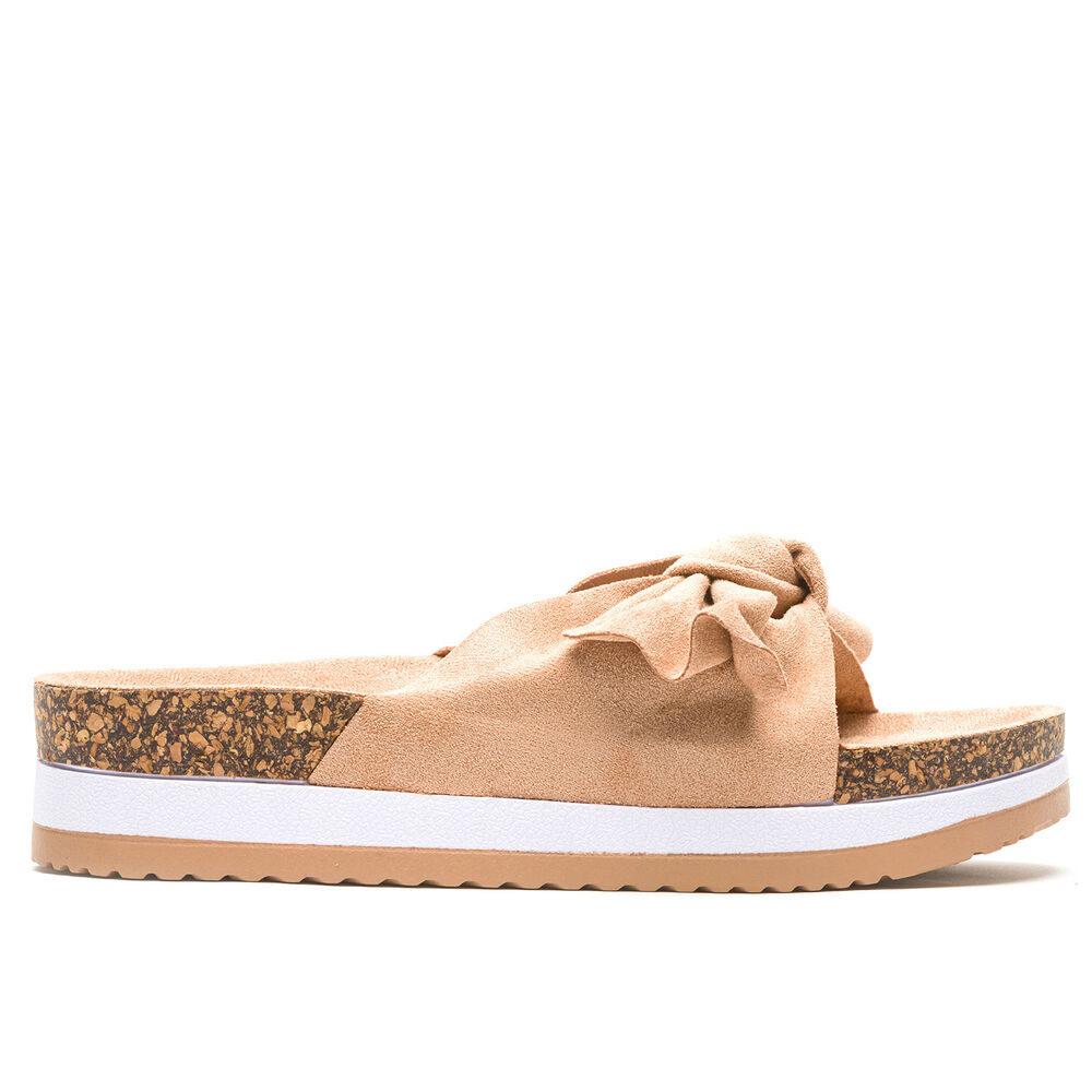 Sandalia Mujer Beige Allison Chancleta image number 0.0