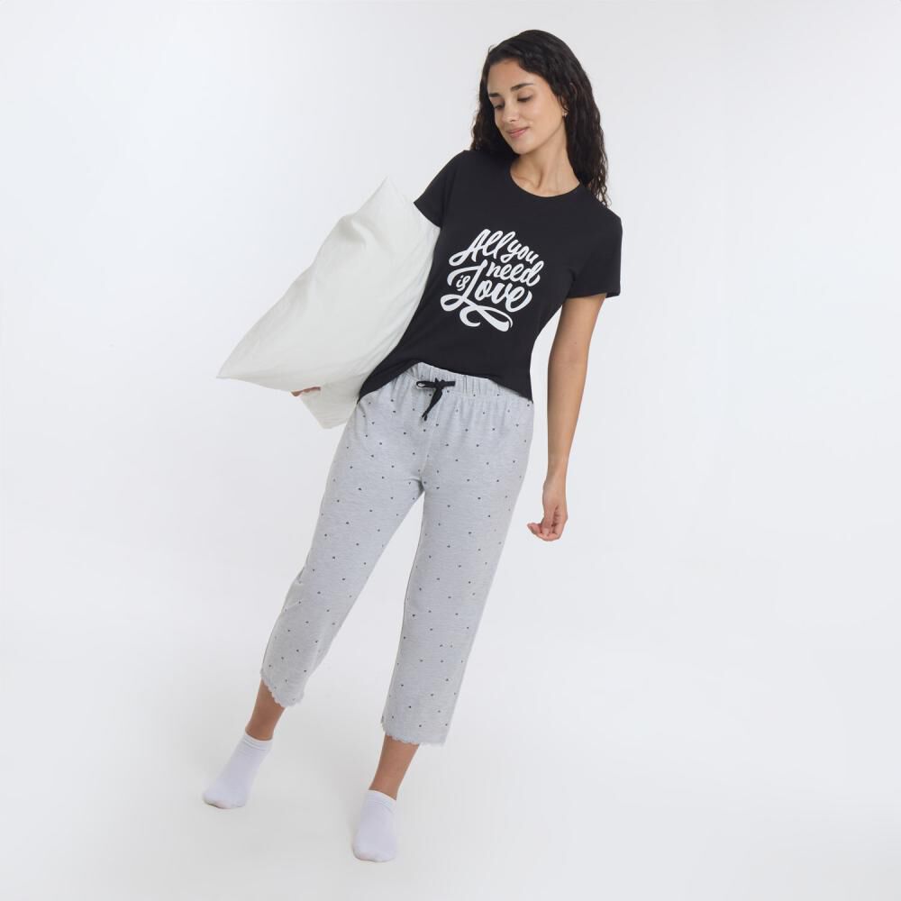 Pijama Capri Manga Corta Mujer Freedom image number 1.0
