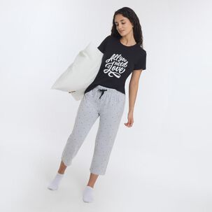 Pijama Capri Manga Corta Mujer Freedom
