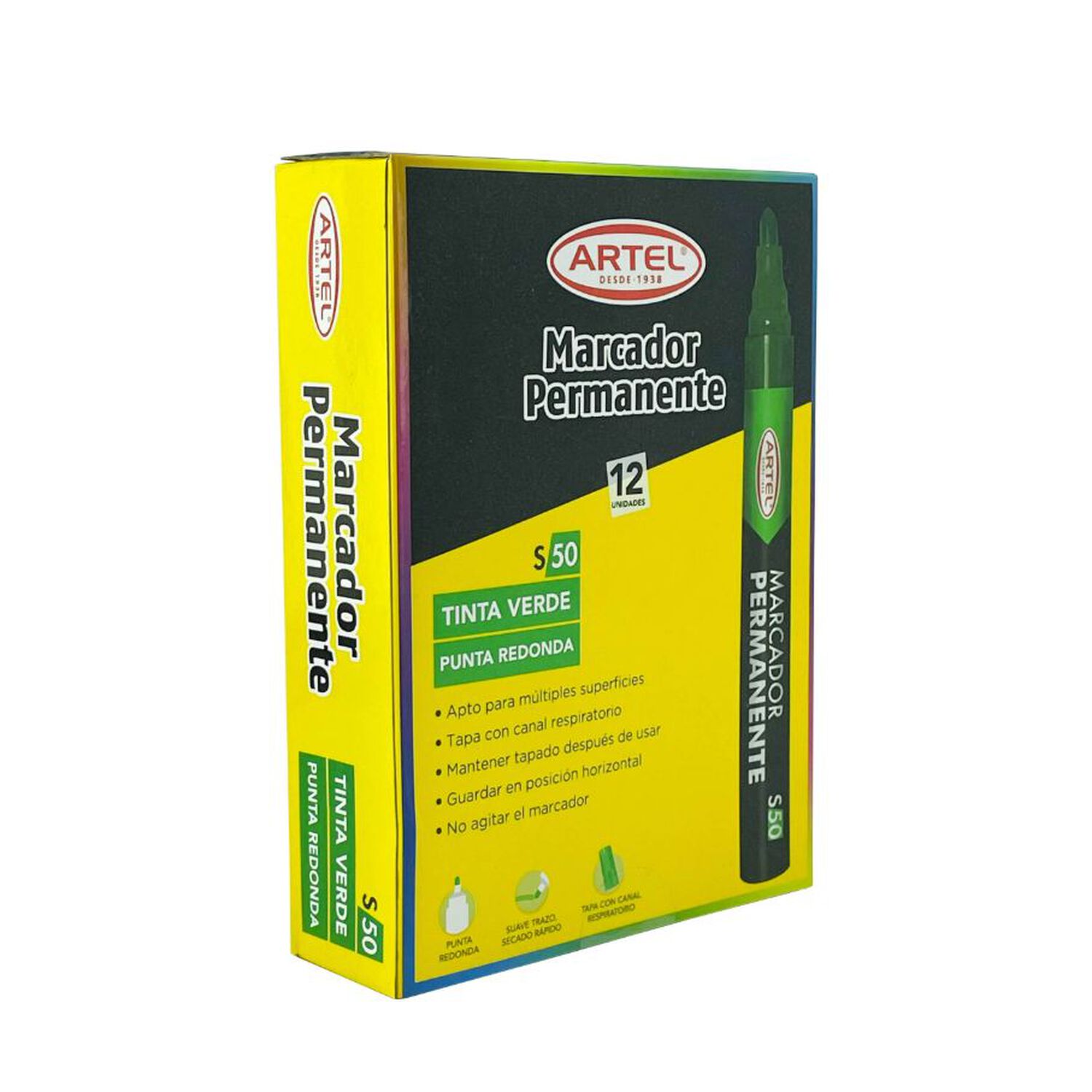 Marc Permanent 50 Artel Pta Redond Verde image number 1.0