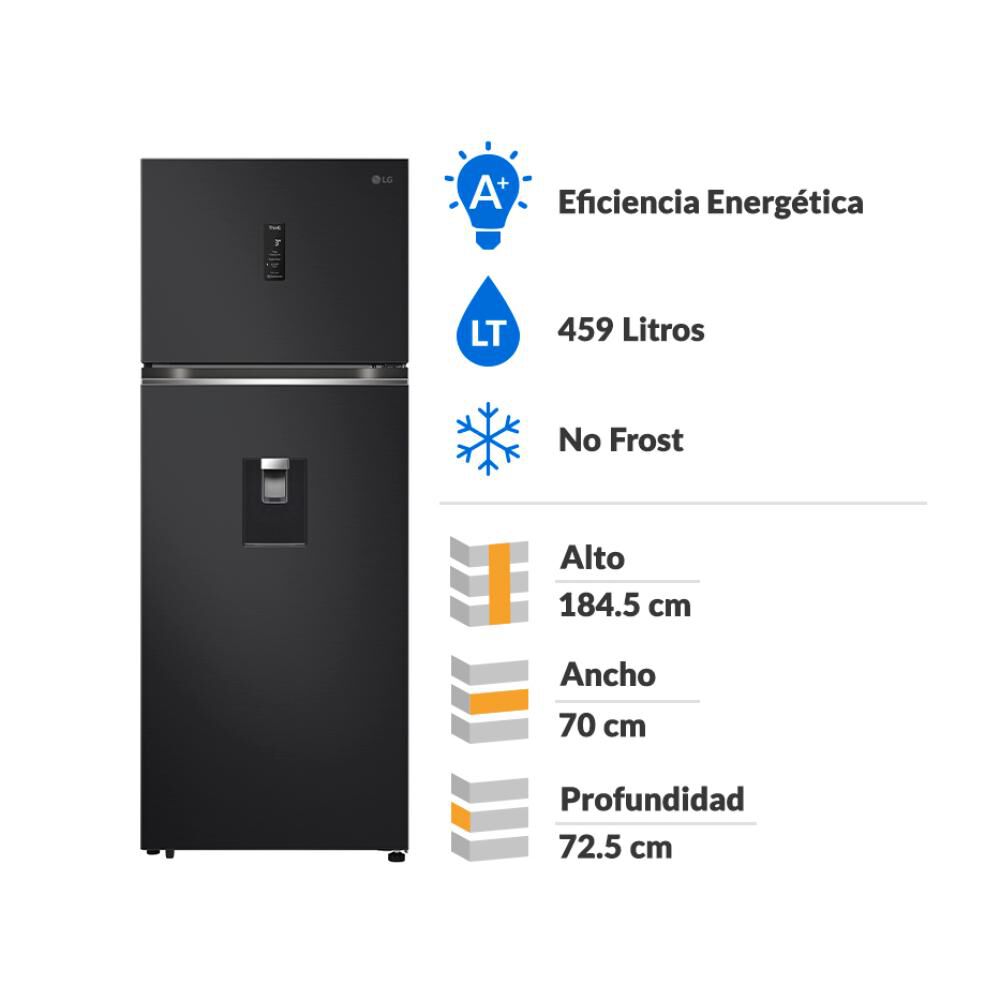 Refrigerador Top Freezer LG VT45APMC.AEPPECL / No Frost / 449 Litros / A+ image number 1.0