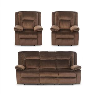 Juego De Living Reclinable Cic Amberes / 3 Cuerpos + 1 Cuerpo