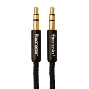 Cable De Audio Auxiliar 3.5 Mm De 1.8 Mts Textil Negro