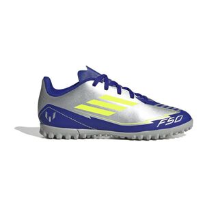 Zapatilla Fútbol Niño Adidas F50 Club Tf J Messi Plata