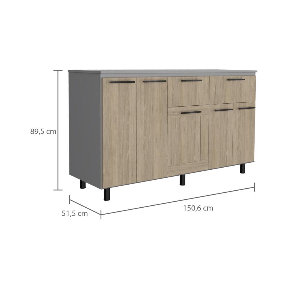 Modulo Inferior Tuhome Hasselt / 2 Cajones image number 1.0