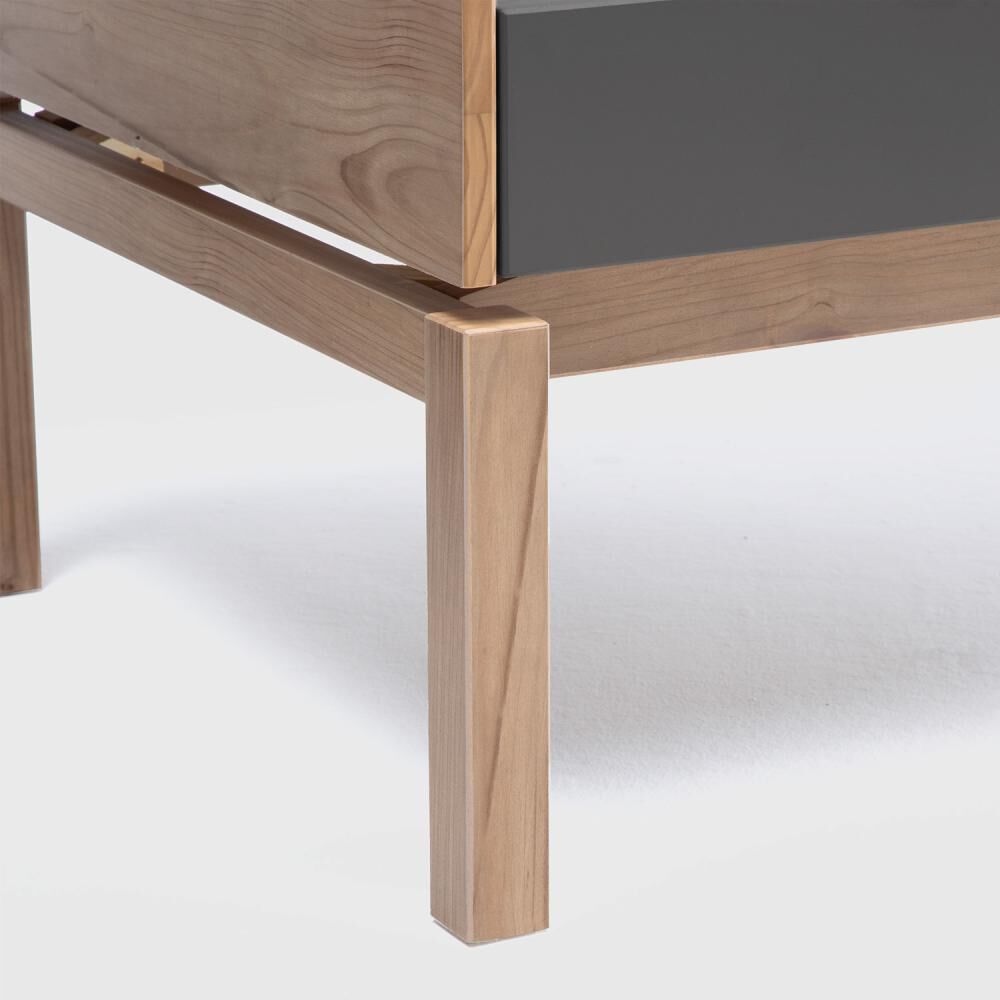 Mesa De Centro Barcelona 1 Caj&oacute;n Grafito-roble image number 8.0