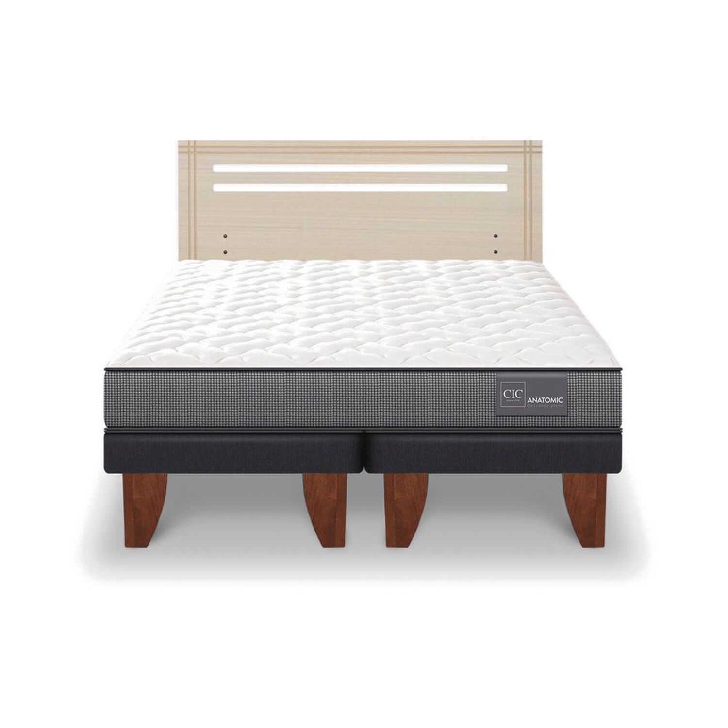 Cama Europea Cic Anatomic / 2 Plazas / Base Dividida + Respaldo image number 0.0