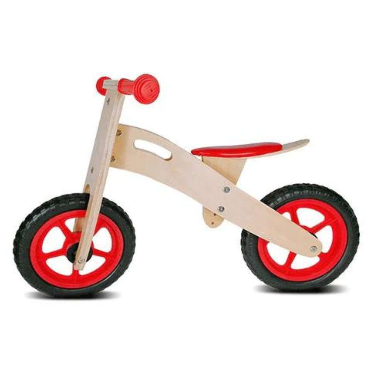Bicicleta De Equilibrio Aprendizaje De Madera Rojo image number 1.0