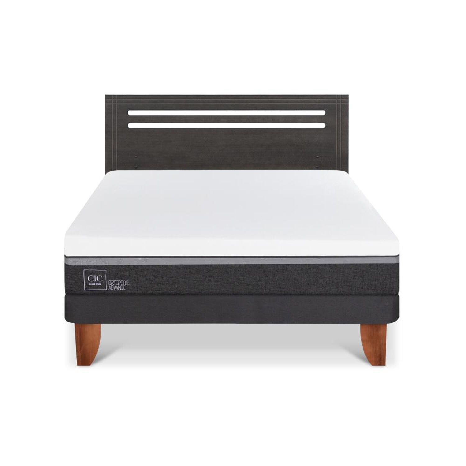 Cama Europea Cic Ortopedic Advance / 2 Plazas / Base Normal + Respaldo image number 0.0