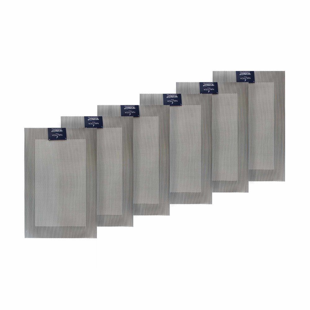 Pack 6 Individuales De Mesa Nautica Home 45x30cm Plateado image number 3.0