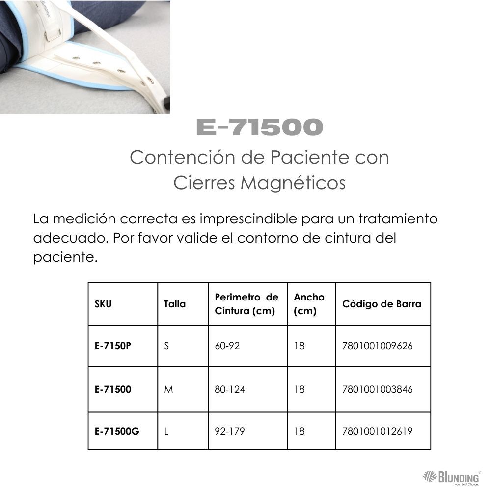 Contencion De Paciente Con Cierres Magneticos-blunding image number 2.0