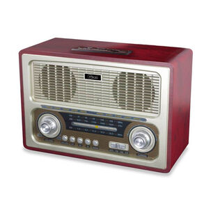 Radio Retro Recargable Bt/usb/fm Mlab Color Café