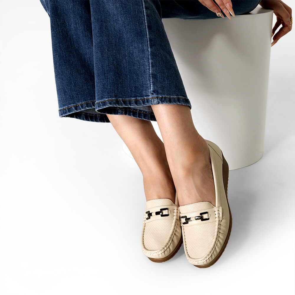 Mocasin Tacon Cuña Clásico Cómodo Casual Mujer Weide Js80 image number 2.0