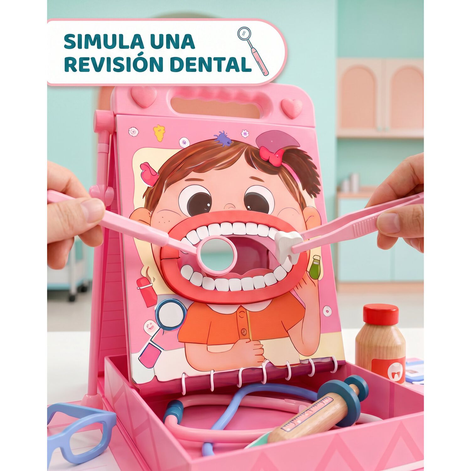 Set Juego De Roles Doctor- Dentista Juego Madera Ni&ntilde;os image number 25.0
