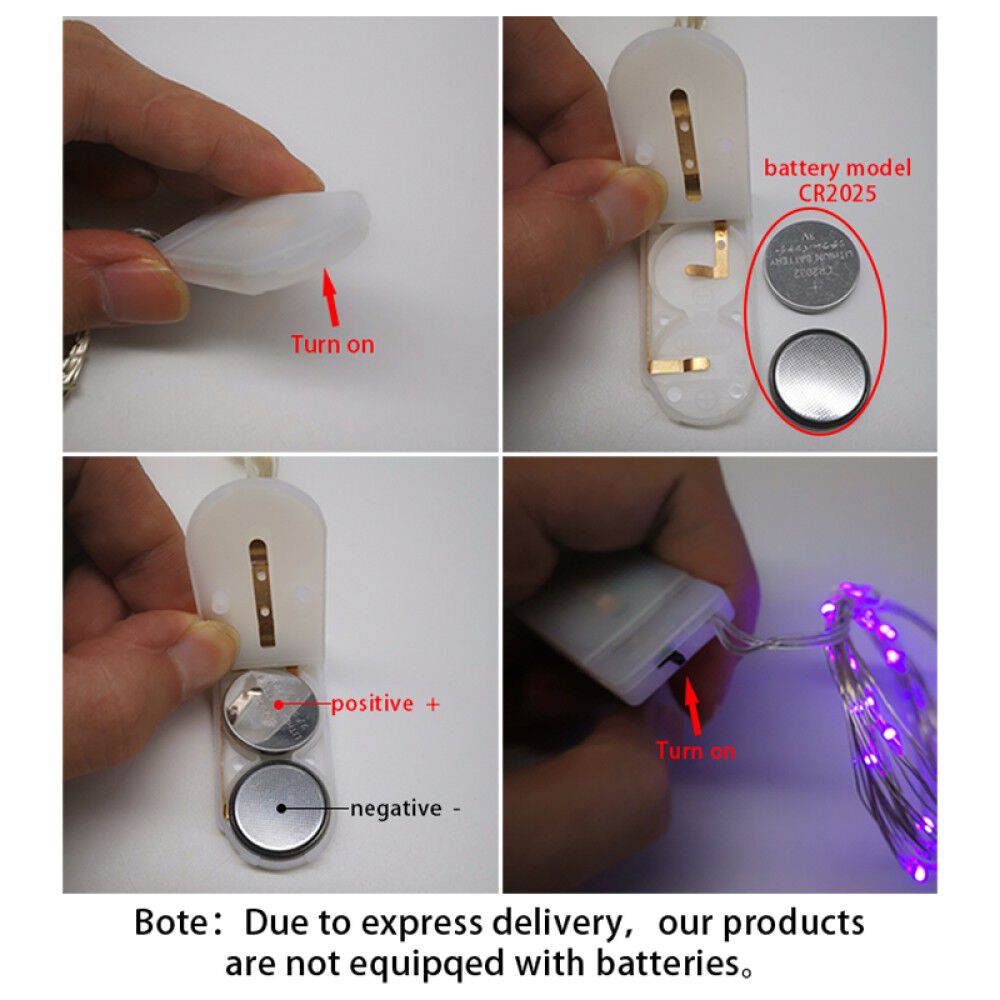 Luces Micro Led Hadas Pilas 2 Metros Colores Pilas Incluidas image number 23.0