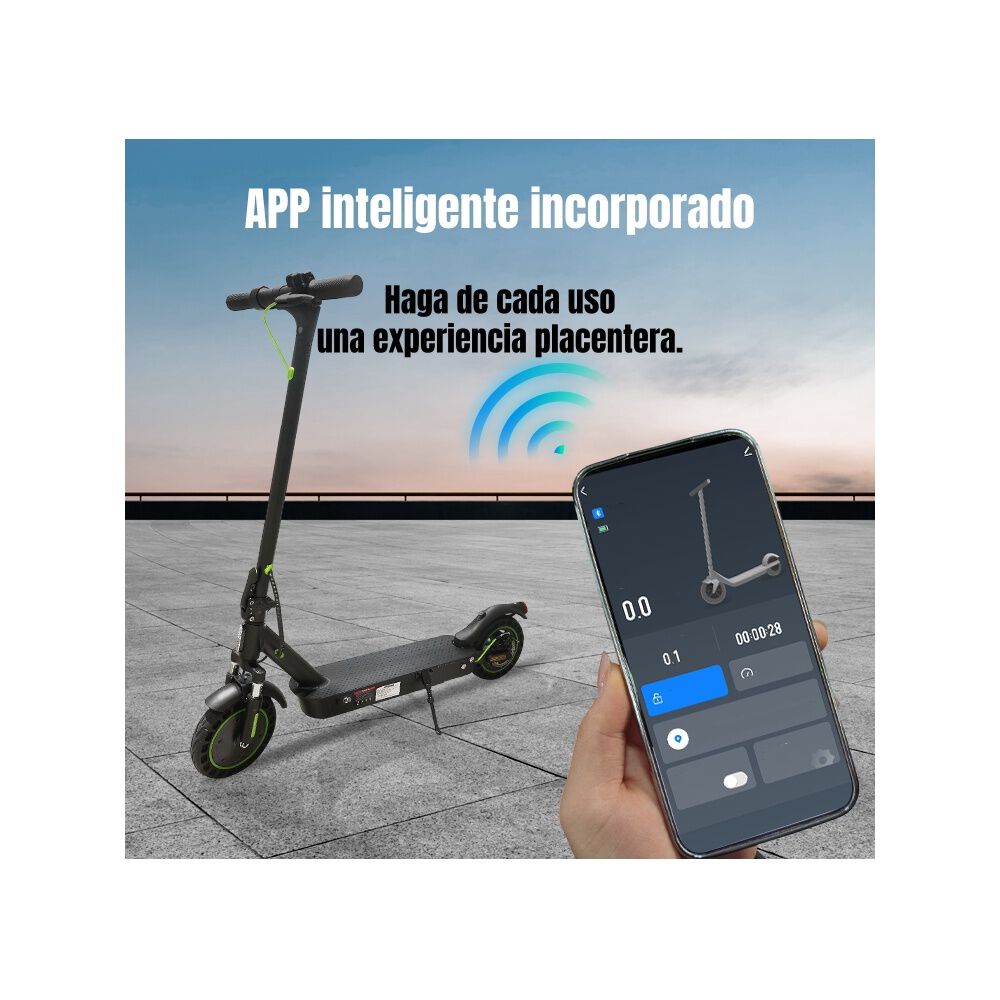 Scooter El&eacute;ctrico Aluminio Con App 50km 36v 500w E5max image number 2.0