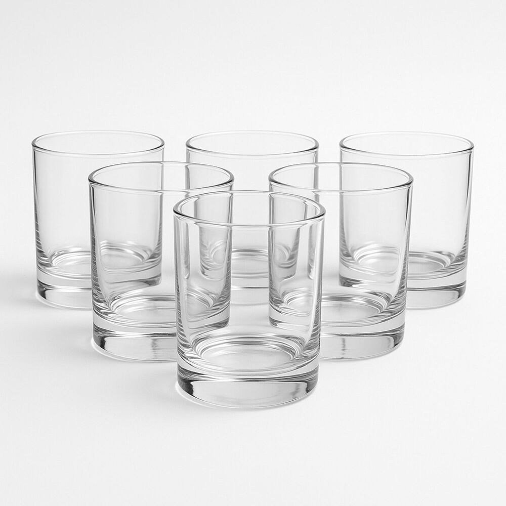Set 6 Vasos Bajos Manhatan Jugo Whisky Bebidas 340ml image number 0.0