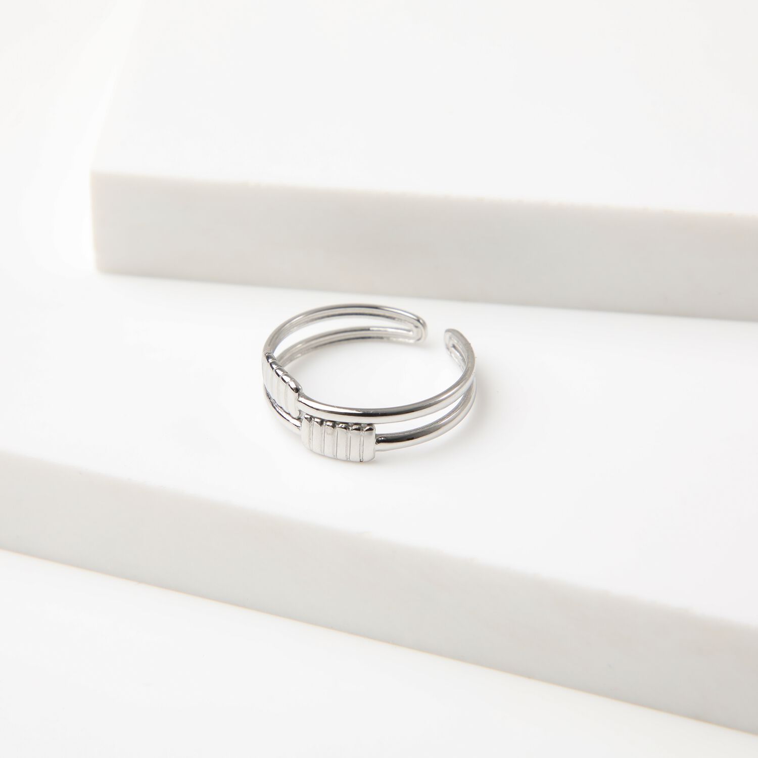 Anillo 19v69 Plateado Mujer Str222 image number 1.0
