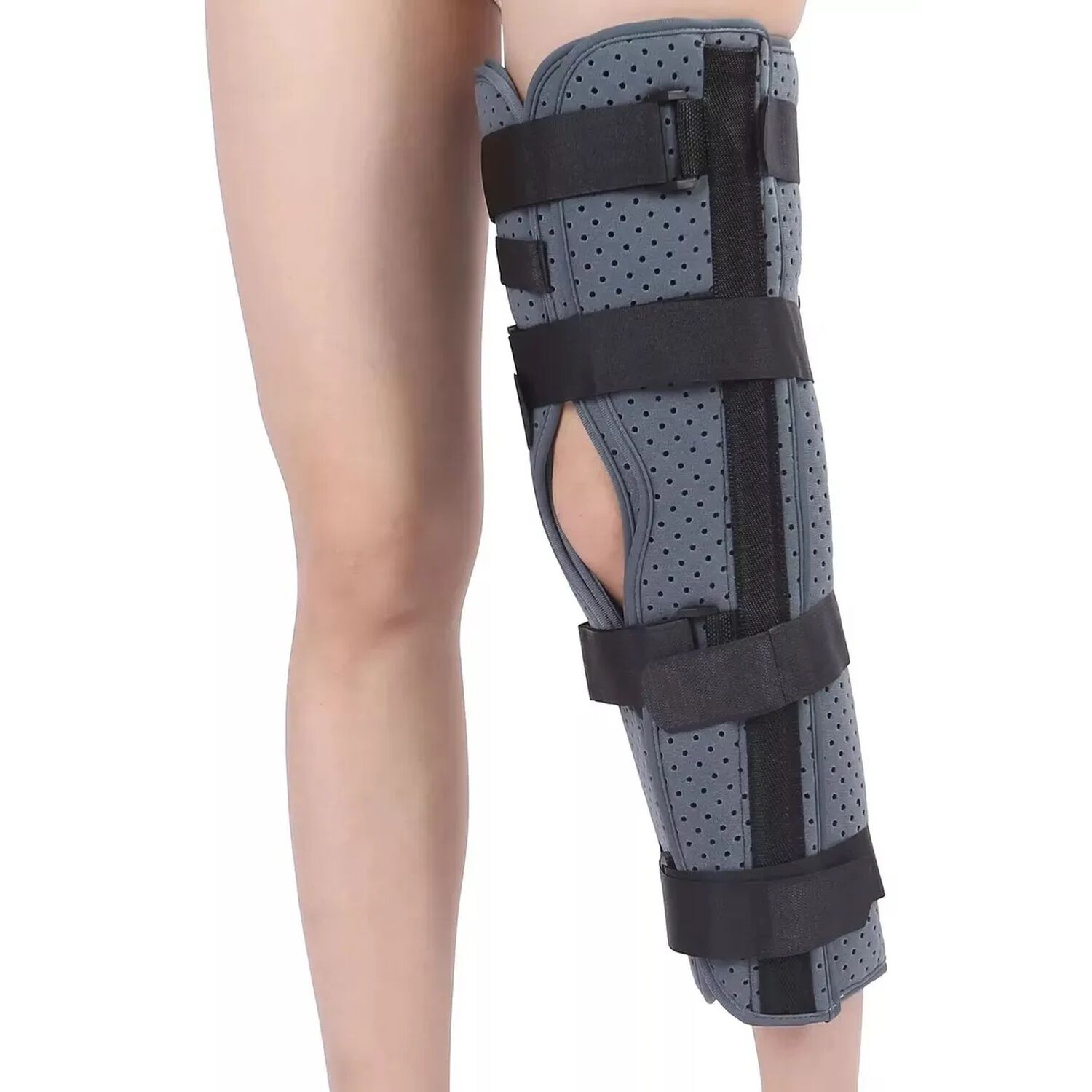 Inmovilizador De Rodilla Largo Con Velcro Ajustable Talla L image number 0.0