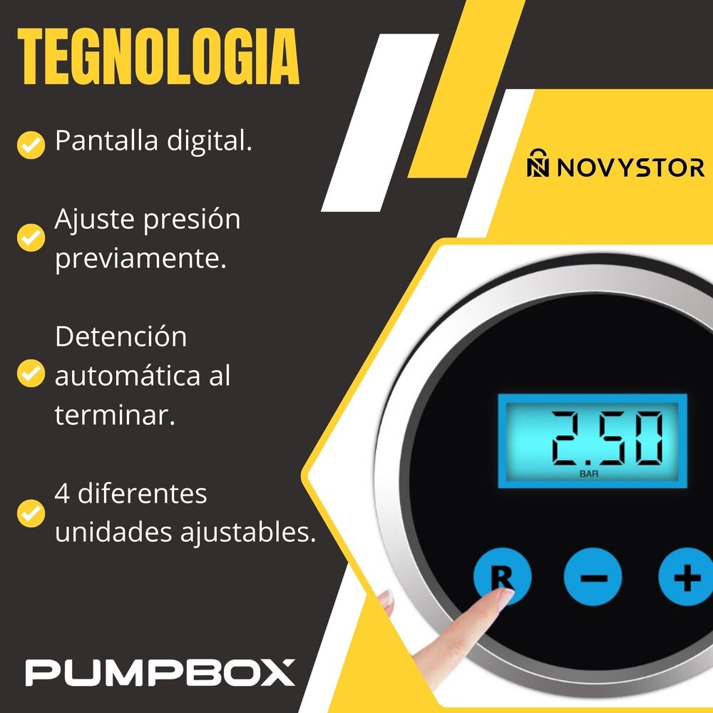 Compresor De Aire Port&aacute;til Digital 12v Todo Neum&aacute;tico image number 8.0