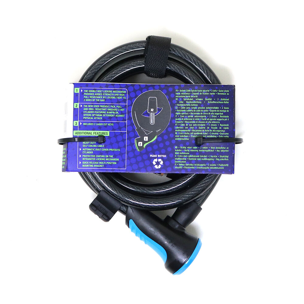 Candado Onguard Llave Espiral Ns Coil 180cmx12mm image number 2.0