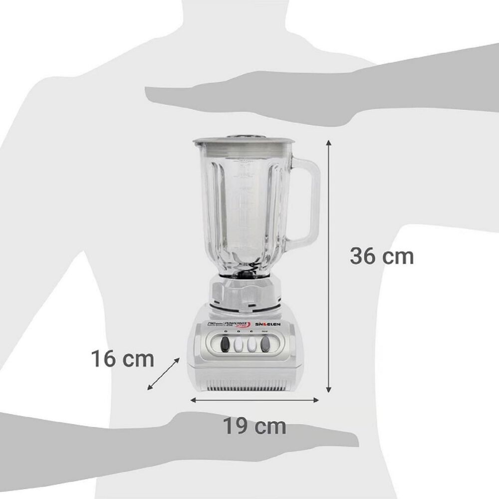Licuadora Sindelen Jarro De Vidrio L-1610bl image number 2.0