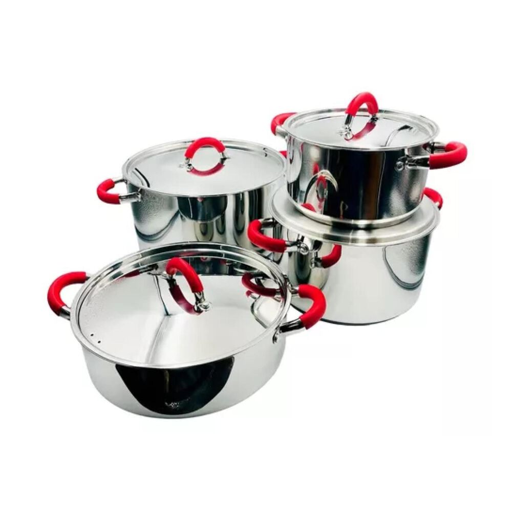 Set De Ollas Bateria De Cocina 8 Piezas Inoxidables Arte Andino image number 0.0