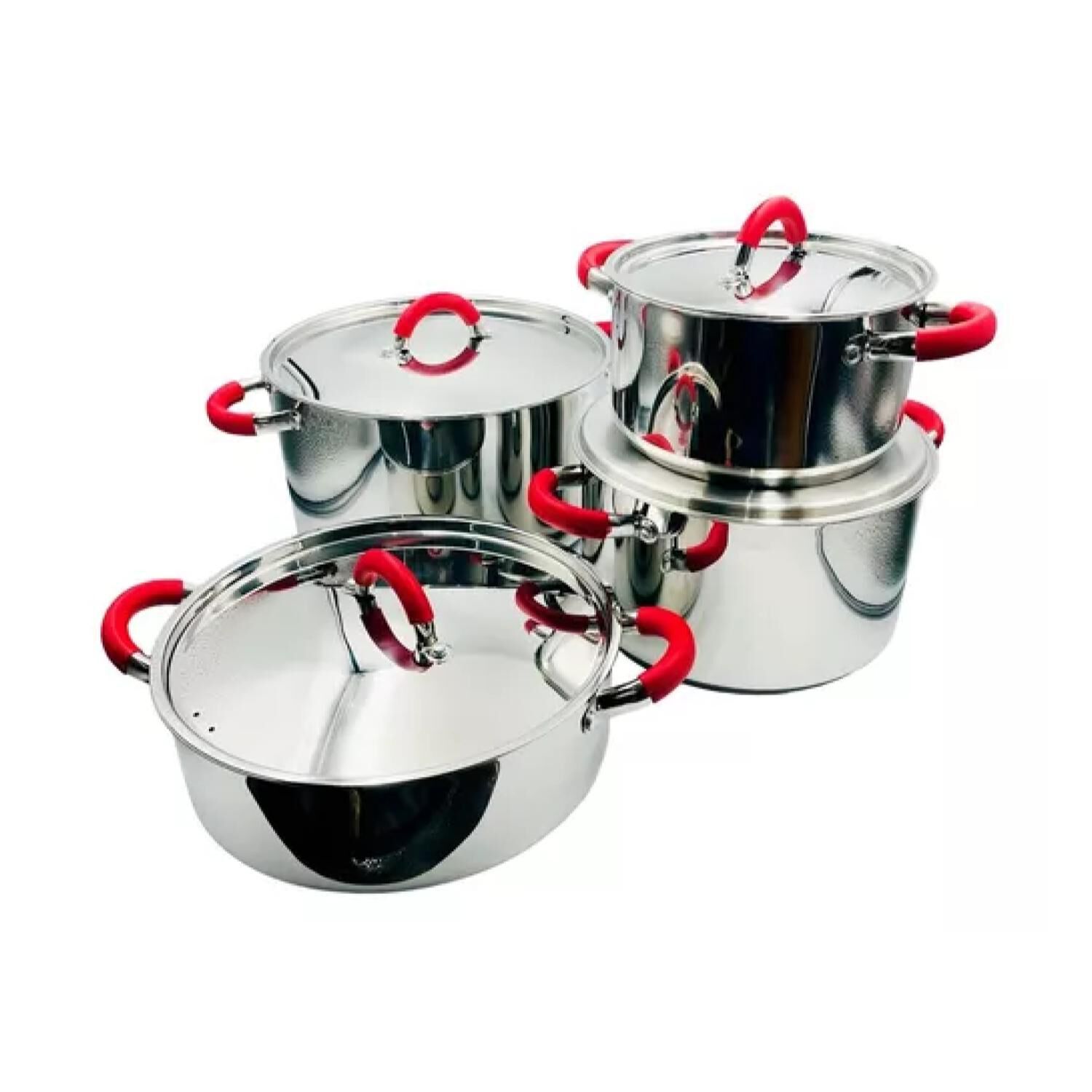 Set De Ollas Bateria De Cocina 8 Piezas Inoxidables Arte Andino image number 0.0