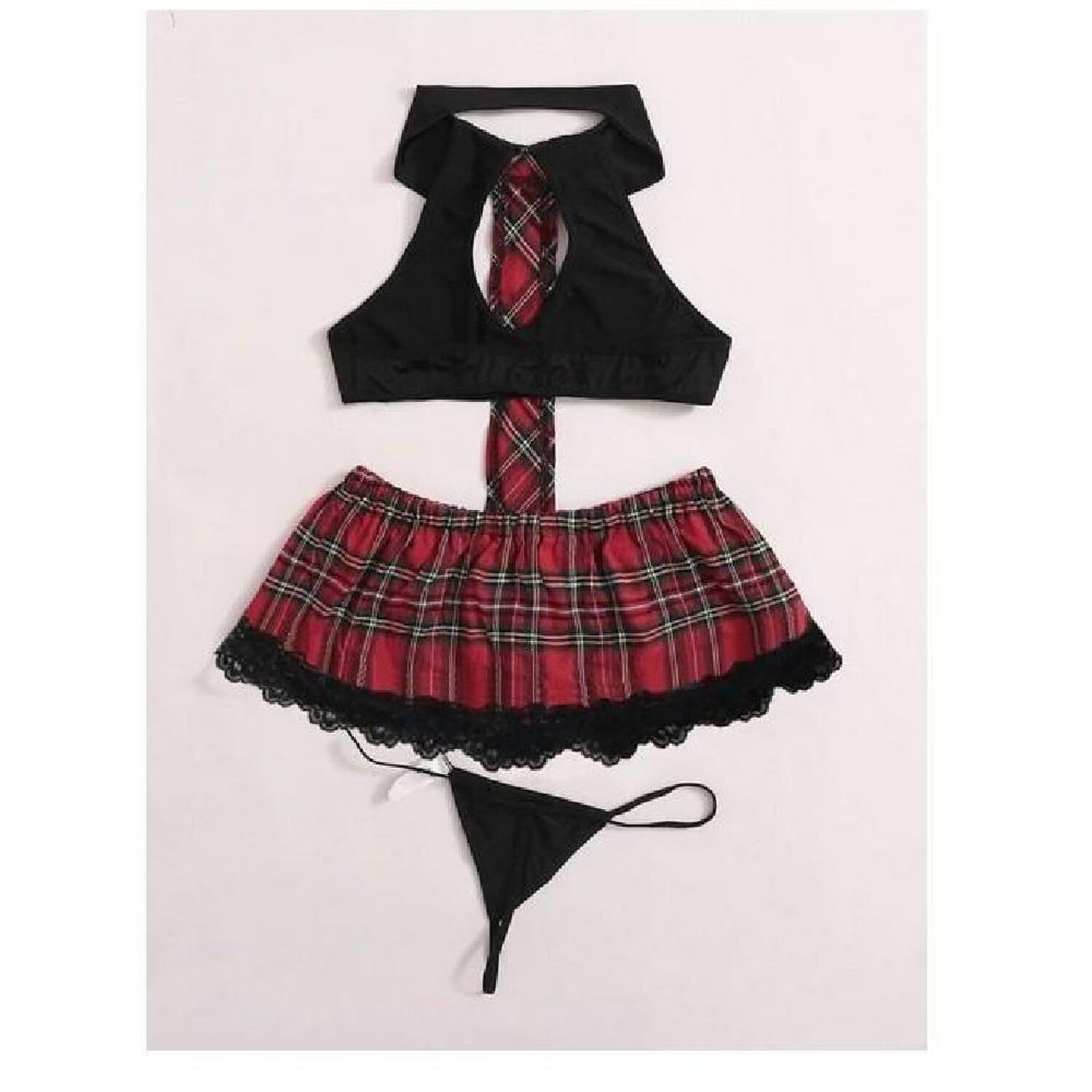 Lenceria Sexy Babydolls Traje De Tart&aacute;n Con Tanga 2023 image number 3.0