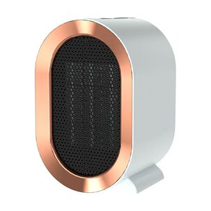 Mini Calefactor Eléctrico Mesa Ventilador Portátil Blanco