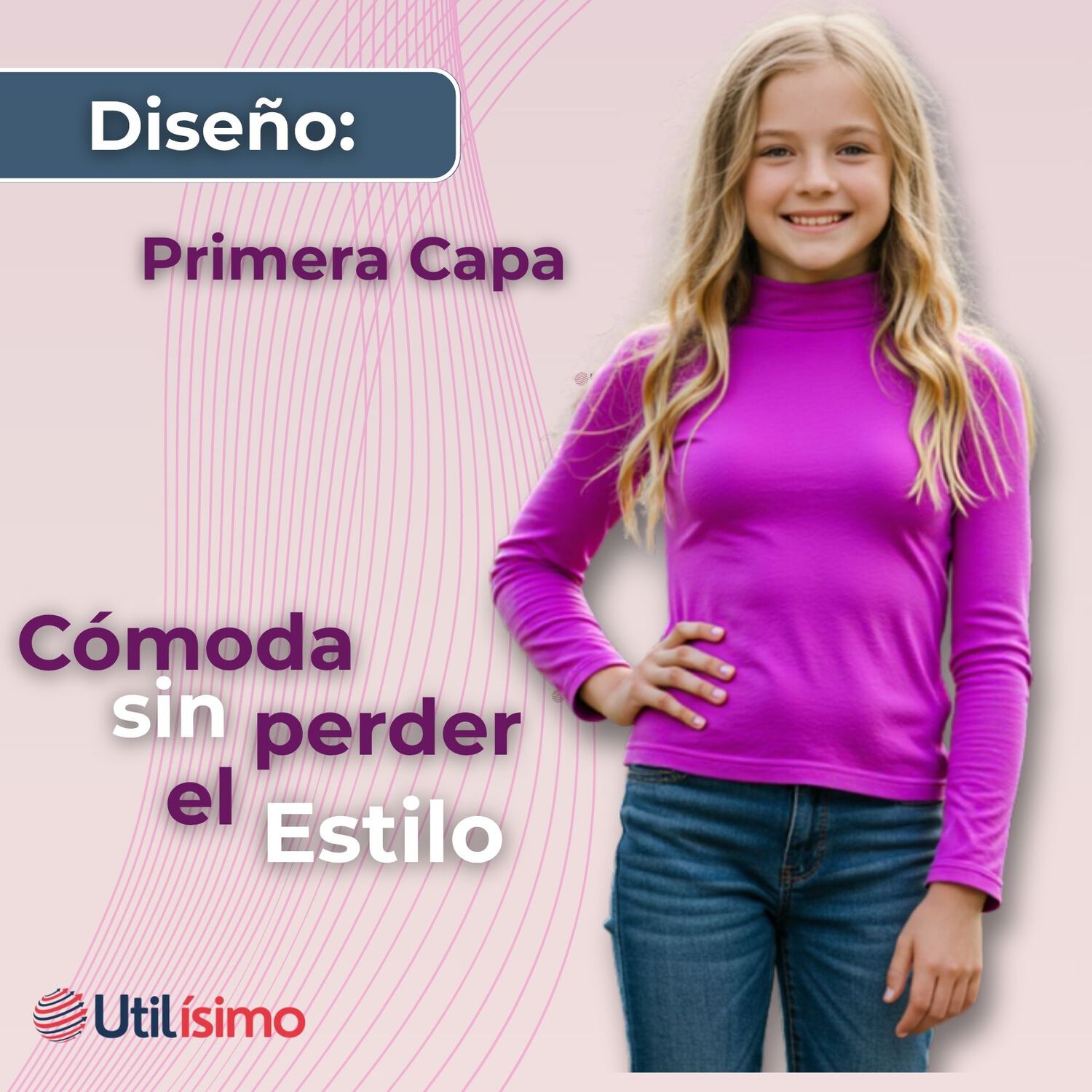 Pack 6 Camiseta Beatle Polar Juvenil Ni&ntilde;a Primera Capa Colores Surtidos image number 3.0