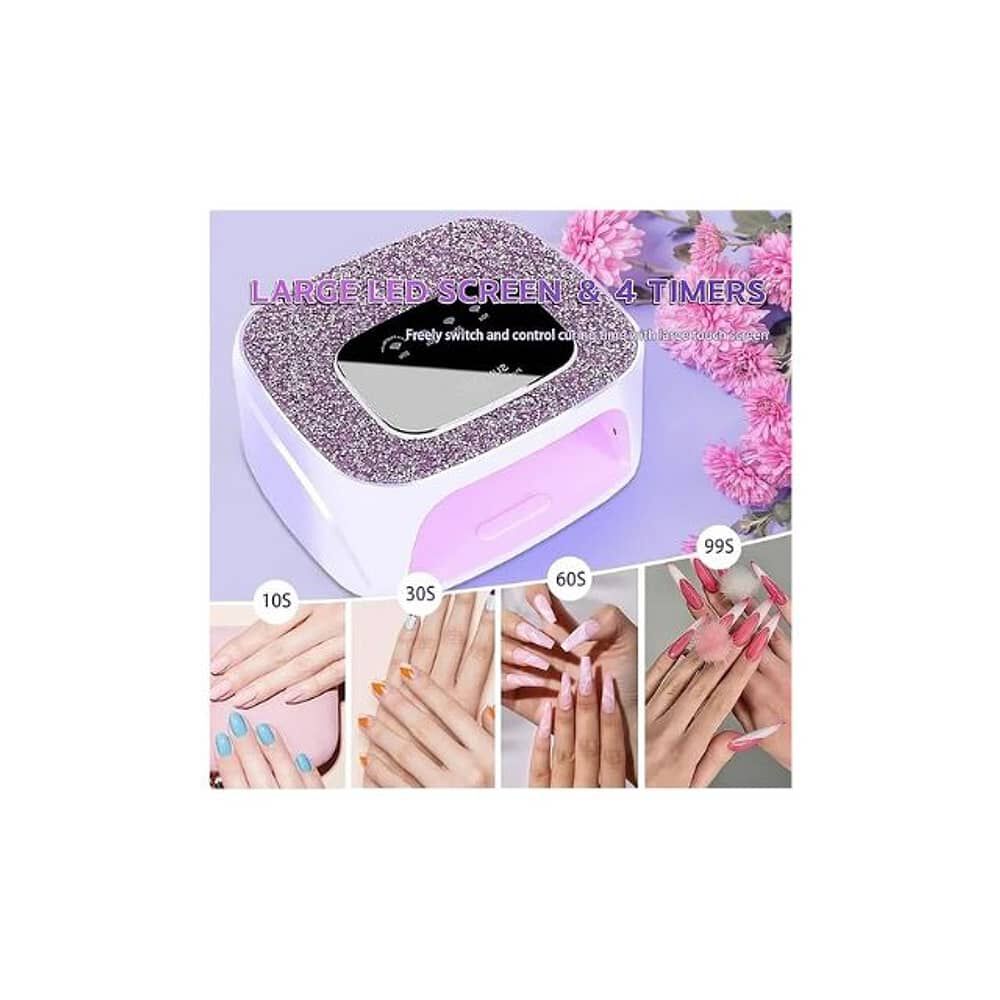 L&aacute;mpara De U&ntilde;as Inal&aacute;mbrica De 168 W, Luz Uv Recargable image number 6.0