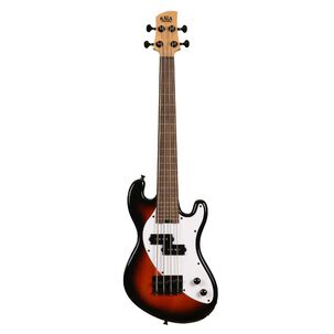 U-bass Cuerpo Sólido Fretless Marron Burst Kala
