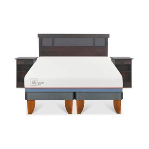 Cama Europea Cic Excellence Plus / 2 Plazas / Base Dividida + Set De Maderas