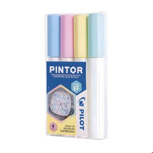 Set Marcador Pintor Extra Fino 4un Amarillo Pastel, Verde Pastel, Azul Pastel - Pilot